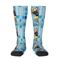 thumbnail image 1 of Balery Prague Ratter Dog in Bathtub Printed Novelty Socks Men's Women's Crew Socks Sports Socks Knee High Socks Cotton Socks Quirky and Cool Socks, 1 of 9