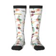 thumbnail image 1 of Balery Pretty Floral With Leaves Fun Novelty Socks Men'S Women'S Crew Socks Funny Crazy Novelty Socks Quirky And Cool Socks, 1 of 9