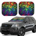 thumbnail image 1 of Balery Pride Rainbow Sun Shield 2 Pack For Car Front Windows Foldable Sun Visor Protector Blocks Max Uv Rays And Keeps Your Vehicle Cool For Most Sedans Suv Truck, 1 of 7