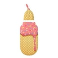 Balery Printed Baby Swaddle Receiving Blankets with Matching Beanie Set