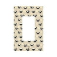 thumbnail image 1 of Balery Pug Dog Face for Duplex Wall Plates Kit, Electrical Outlet Covers, Standard Size 1-Gang 5.0" x3.0", Electric Receptacle Plug Covers-Style U, 1 of 6
