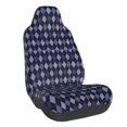 thumbnail image 1 of Balery Purple and Blue Squares Pattern Car Seat Cover - Soft & Breathable Front Premium Covers with Non-Slip Protector Fits Most Automotive, Vans, SUVs, Trucks - 1 Unit, 1 of 5