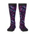 thumbnail image 1 of Balery Purple Butterfly Fun Novelty Socks Men'S Women'S Crew Socks Funny Crazy Novelty Socks Quirky And Cool Socks, 1 of 9
