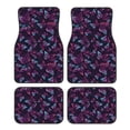 thumbnail image 1 of Balery Purple Butterfly Pattern 4-Piece Floor Mats, Heavy-Duty Rubber Liners, Anti-Slip Design, All-Season Automotive Protection, Vehicles, Cars, Trucks, and SUVs, 1 of 1