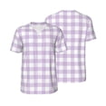 thumbnail image 1 of Balery Purple Checkboard Baseball Jersey for Men Casual Button Down Shirts Short Sleeve Active Team Sports Uniform-3X-Large, 1 of 9