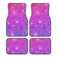 thumbnail image 1 of Balery Purple Glitter Pattern 4-Piece Floor Mats, Heavy-Duty Rubber Liners, Anti-Slip Design, All-Season Automotive Protection, Vehicles, Cars, Trucks, and SUVs, 1 of 5
