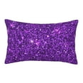 thumbnail image 1 of Balery Purple Glitter Pillow Covers,Bed Pilowcases,Reversible Plush Throw Pillow Covers End Pillow Encasement,Pillow Case - 14"X20", 1 of 9