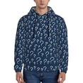 thumbnail image 1 of Balery Question Marks Pattern Mens Hoodie Kangaroo Pocket Hoodie Pullover Hooded Sweatshirt Ideal for Daily Wear Travel and Home-XX-Large, 1 of 7