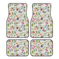 thumbnail image 1 of Balery Rabbit And Butterfly Pattern 4-Piece Floor Mats, Heavy-Duty Rubber Liners, Anti-Slip Design, All-Season Automotive Protection, Vehicles, Cars, Trucks, and SUVs, 1 of 5