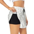 thumbnail image 1 of Balery Rabbit And Carrot Pattern Women's Running Shorts with Liner 2 Pockets Elastic Workout Athletic Gym Yoga Shorts-X-Large, 1 of 7