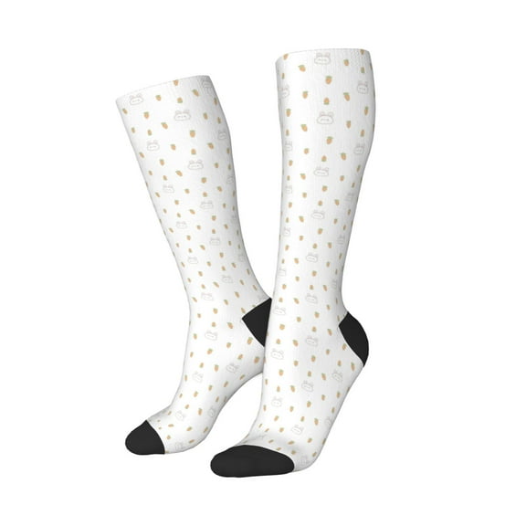 Balery Rabbit And Carrot Printed Novelty Socks Men's Women's Crew Socks Sports Socks Knee High Socks Cotton Socks Quirky and Cool Socks