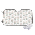 thumbnail image 1 of Balery Rabbit And Flower Print Car Windshield Sun Shade,Windshield Sunshade for Car Pickup Truck SUV Accessories-Small, 1 of 7