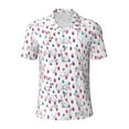 thumbnail image 1 of Balery Rabbit Eating Printed Men’s Short Sleeve Polo Shirt, Midweight Men's Shirt,Golf Polo shirts -Large, 1 of 8