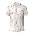 thumbnail image 1 of Balery Rabbit Forest Printed Men’s Short Sleeve Polo Shirt, Midweight Men's Shirt,Golf Polo shirts -XX-Large, 1 of 9