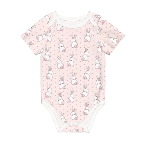 Balery Rabbit Pattern Baby Climbing Clothes Infant Bodysuit Cute Infant Bodysuit Baby Romper-3 Months