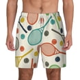thumbnail image 1 of Balery Racket and Tennis Ball Mens Swim Trunks Swim Shorts for Men Quick Dry Inseam Beach Shorts with Compression Liner Pocket-Small, 1 of 9