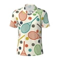 thumbnail image 1 of Balery Racket and Tennis Ball Printed Men’s Short Sleeve Polo Shirt, Midweight Men's Shirt,Golf Polo shirts -XX-Large, 1 of 9