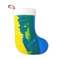 thumbnail image 1 of Balery Rainbow Colored Pattern Christmas Stockings with Initials, 18" Large Knit Christmas Stocking,Xmas Stocking for Kids, Holiday and Family Stocking, 1 of 1