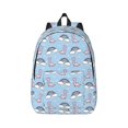 thumbnail image 1 of Balery Rainbow Dinosaur Vintage Canvas Backpack for Men and Women - Large Capacity, Durable Travel Laptop Bag for School, Work, Hiking, and Outdoor Activities, 1 of 7