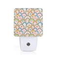 thumbnail image 1 of Balery Rainbow Flowers Pattern LED Night Light with Automatic Sensor Plug in Night Light with Dusk-to-Dawn Light Sensor LED Nightlight 0.5W-EU, 1 of 7