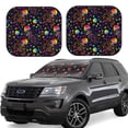 thumbnail image 1 of Balery Rainbow Jellyfishes Sun Shield 2 Pack For Car Front Windows Foldable Sun Visor Protector Blocks Max Uv Rays And Keeps Your Vehicle Cool For Most Sedans Suv Truck, 1 of 7