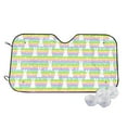 thumbnail image 1 of Balery Rainbow Rabbit Print Car Windshield Sun Shade,Windshield Sunshade for Car Pickup Truck SUV Accessories-Small, 1 of 7