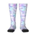 thumbnail image 1 of Balery Rainbow Scales Fun Novelty Socks Men'S Women'S Crew Socks Funny Crazy Novelty Socks Quirky And Cool Socks, 1 of 9