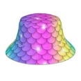 thumbnail image 1 of Balery Rainbow Scales2 Sun Hats for Men Women Bucket Hat UPF 50+ Buckey Hat Boonie Hat Foldable UV Protection Hiking Beach Fishing Summer, 1 of 9