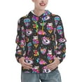 Balery Rainbow Unicorn And Cat Icecream Pattern Womens Long Sleeve