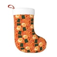 thumbnail image 1 of Balery Ramen Noodle Soup Pattern Christmas Stockings with Initials, 18" Large Knit Christmas Stocking,Xmas Stocking for Kids, Holiday and Family Stocking, 1 of 1
