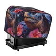 thumbnail image 1 of Balery Realistic Flower Turtle Pattern Oven Cover Kitchen Bread Machine Protector, 2 Slice Toaster Cover for Home, Anti Dust Fingerprint Coaster Cover, 1 of 7