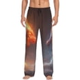 thumbnail image 1 of Balery Red And Blue Fire Dragon D print Men's Pajama Pants,Ultra Lightweight Pjs,Lounge Pant-Large, 1 of 9