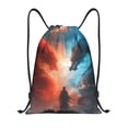 thumbnail image 1 of Balery Red And Blue Sky Dragon Pattern Drawstring Backpack Bag Sport Gym Sackpack Cinch Bags Pattern Drawstring Backpack Bag Sport Gym Sackpack Cinch Bags -Small, 1 of 6