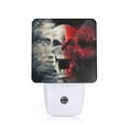 thumbnail image 1 of Balery Red And White Screaming Demon Skull Pattern LED Night Light with Automatic Sensor Plug in Night Light with Dusk-to-Dawn Light Sensor LED Nightlight 0.5W-EU, 1 of 7