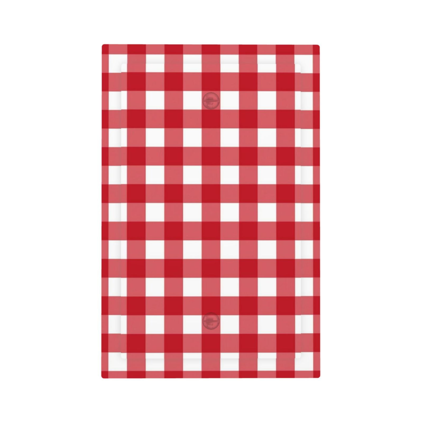 Balery Red Checkboard for Duplex Wall Plates Kit, Electrical Outlet
