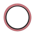 thumbnail image 1 of Balery Red Checkboard print Steering Wheel Covers Elastic Skidproof Steering Wheel Protective Cover Case for Men Women Universal 15 Inches Cars Accessories, 1 of 8