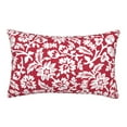 thumbnail image 1 of Balery Red Flowers Pillow Covers,Bed Pilowcases,Reversible Plush Throw Pillow Covers End Pillow Encasement,Pillow Case - 20"X30", 1 of 9