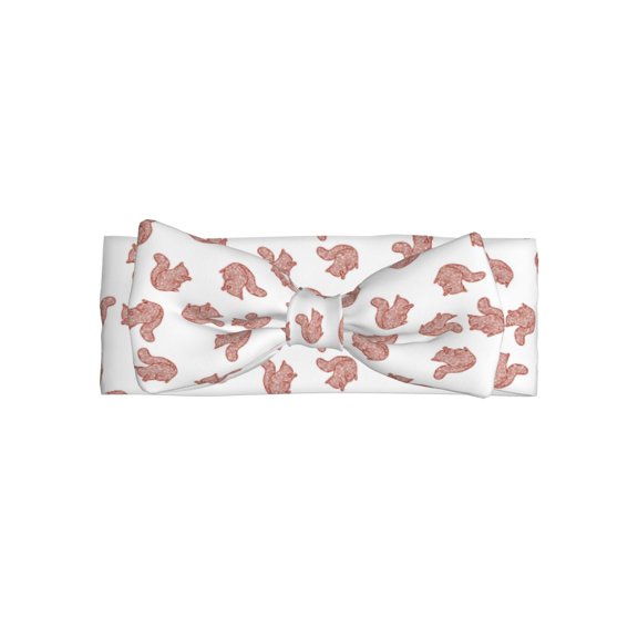 Balery Red Fox Pattern Baby Headbands Hairbands Hair Bow Elastics for Baby Girls Newborn Infant Toddlers Kids