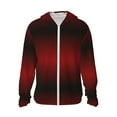 thumbnail image 1 of Balery Red Geometric Men's Women's UPF 50+ Sun Protection Lightweight Hoodie Performance Long Sleeve Shirt for Fishing Running-XX-Large, 1 of 9