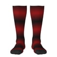 thumbnail image 1 of Balery Red Geometric Printed Novelty Socks Men's Women's Crew Socks Sports Socks Knee High Socks Cotton Socks Quirky and Cool Socks, 1 of 9
