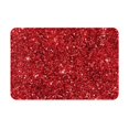 thumbnail image 1 of Balery Red Glitter Doormat, Durable Flannel Fabric, Waterproof Stain and Fade Resistant, Low Profile,Indoor Outdoor Door Mats, Easy Clean Patio Entrance Mat, 16x24in, 1 of 9