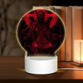 thumbnail image 1 of Balery Red Gothic Skeleton Throne Pattern Acrylic Night Light Gift with 3 Color ModesTouch-Sensitive LED Lamp Perfect Gift for Mother's Day, Birthday, or Christmas, 1 of 9