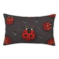 thumbnail image 1 of Balery Red Ladybugs On Dark Background Bedding Queen Pillow Cases - Envelope Closure - Soft Brushed Microfiber Fabric - Shrinkage and Fade Resistant Pillow Cases-, 1 of 9