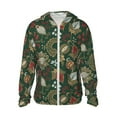 thumbnail image 1 of Balery Red Leaves Men's Women's UPF 50+ Sun Protection Lightweight Hoodie Performance Long Sleeve Shirt for Fishing Running-Small, 1 of 7