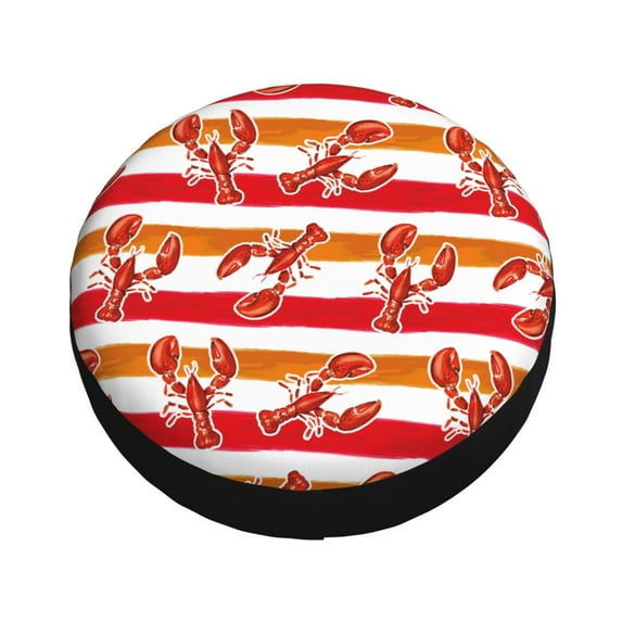 Balery Red Lobster Tire Covers - Tough Tire Wheel Protector for Truck, SUV, Trailer, Camper, RV -16 inch