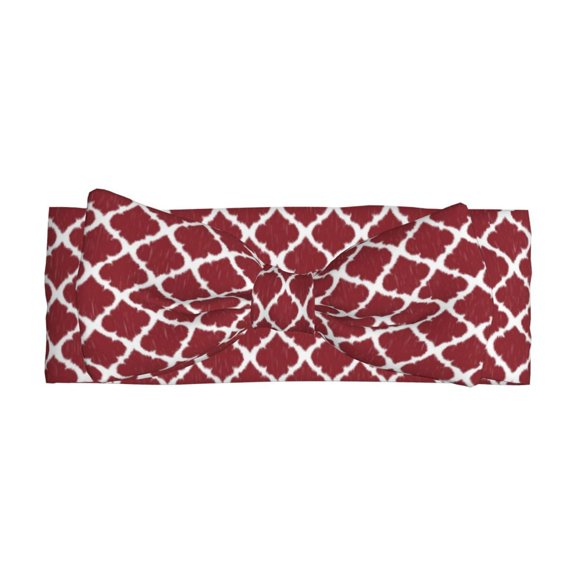 Balery Red Moroccan Pattern Baby Headbands Hairbands Hair Bow Elastics for Baby Girls Newborn Infant Toddlers Kids