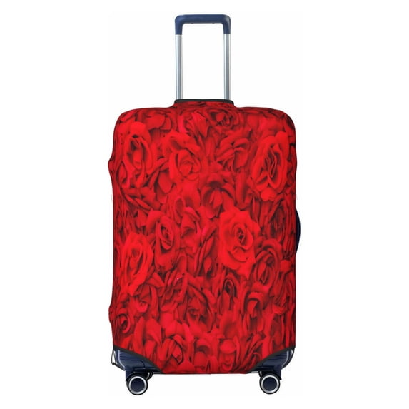 Balery Red Rose Luggage Cover Protector, Scratch And Dirt Resistant, Fits 18-32 Inch Luggage(excluding luggage) - Medium