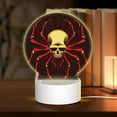 thumbnail image 1 of Balery Red Skull Spider Pattern Acrylic Night Light Gift with 3 Color ModesTouch-Sensitive LED Lamp Perfect Gift for Mother's Day, Birthday, or Christmas, 1 of 9