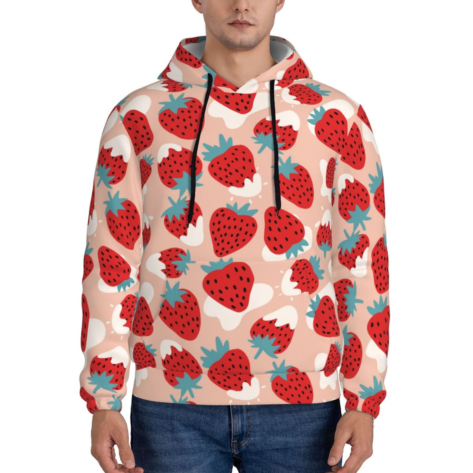 Leopard Print Hooded Pullover with Kangaroo Pocket