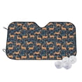 thumbnail image 1 of Balery Reindeer Print Car Windshield Sun Shade,Windshield Sunshade for Car Pickup Truck SUV Accessories-Small, 1 of 7